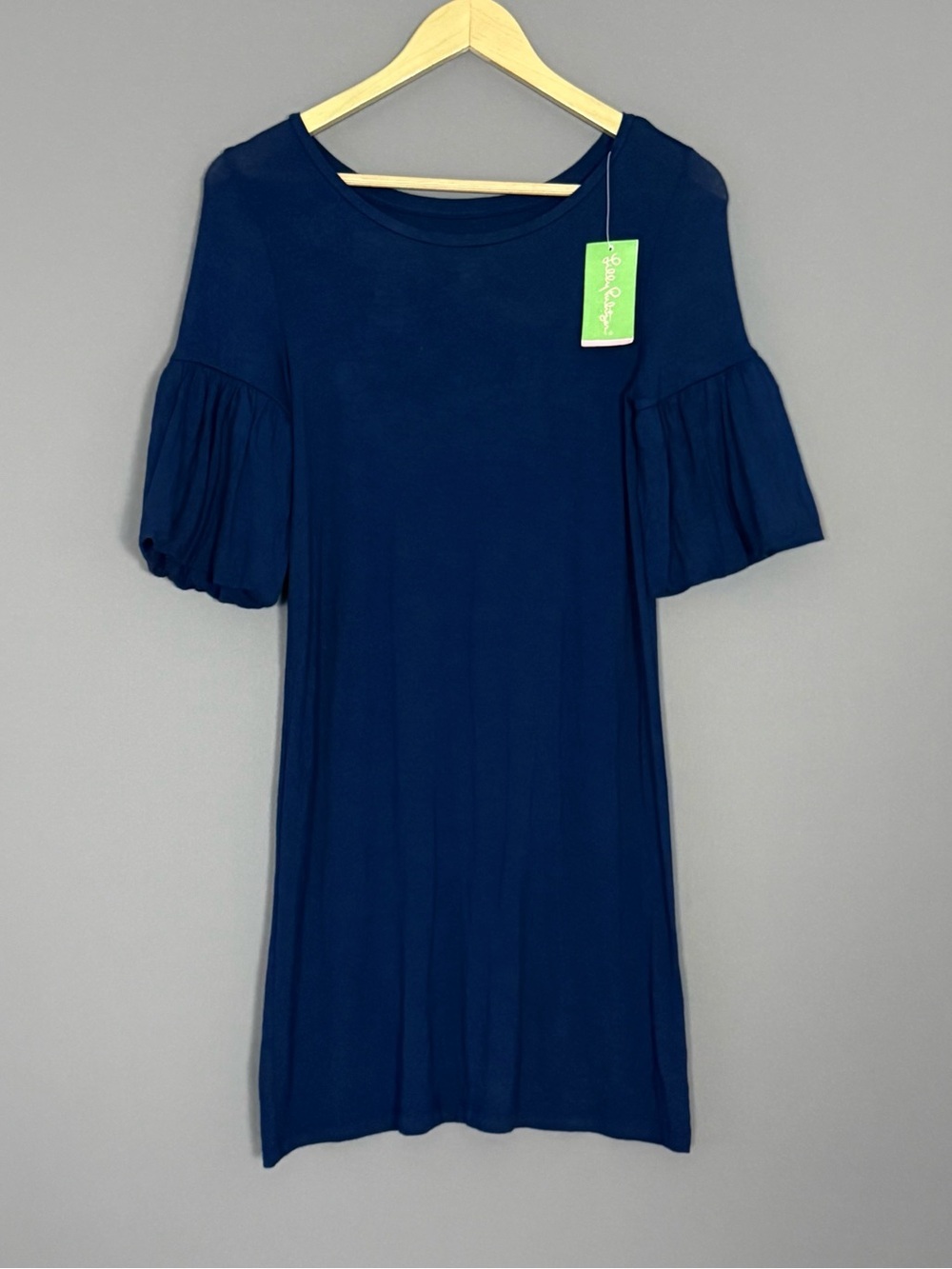 Lilly Pulitzer Lindell Dress XXS True Navy Bell Sleeve Shift NEW Preppy - Picture 2 of 9